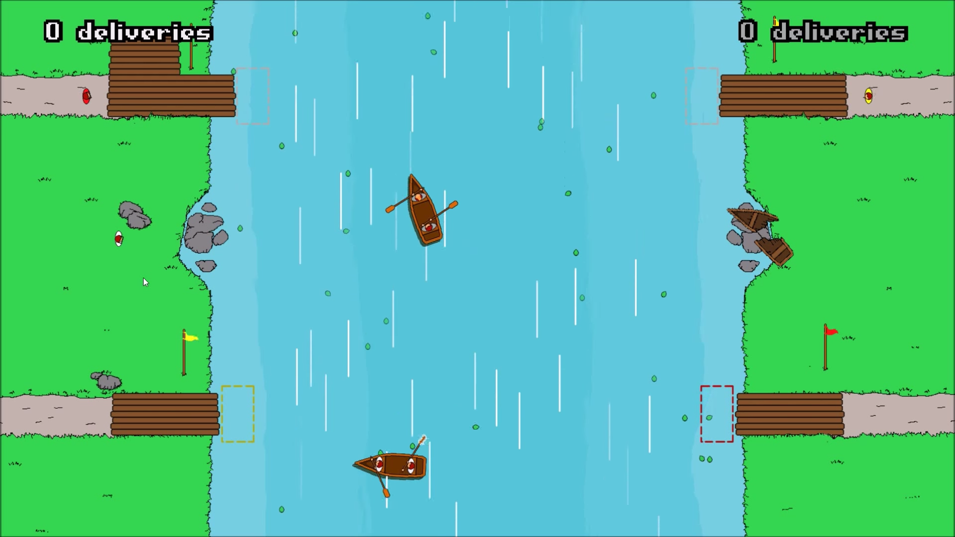 River Rage Boat handling fun local party game. SB Games Jam I entry